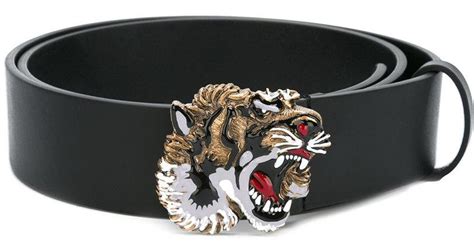 gucci tiger head buckle.